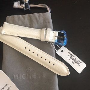 NWT Michele 18mm Pearl watchband